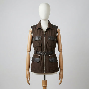 Max&Co Gilet Marrone Taglia M Donna Vintage Y2K Retro