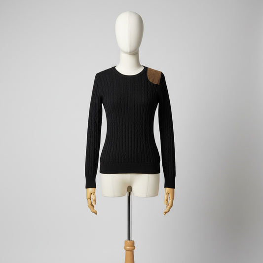 Ralph Lauren Pullover Donna Nero M Vintage Y2K