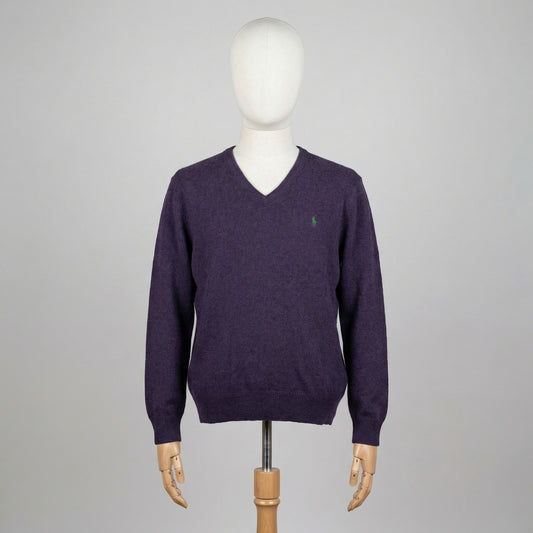 Polo Ralph Lauren Maglioncino Viola M Vintage Y2K Uomo