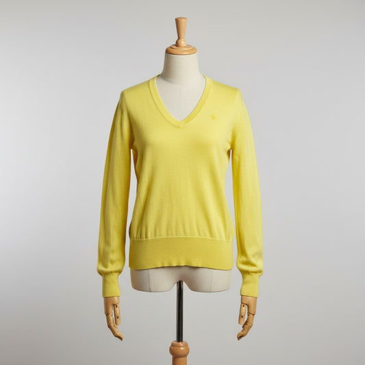 Ralph Lauren Pullover Giallo M Vintage Y2K Donna