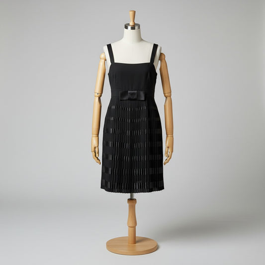 Red Valentino Abito Nero 44 Italian Luxury Vintage Donna