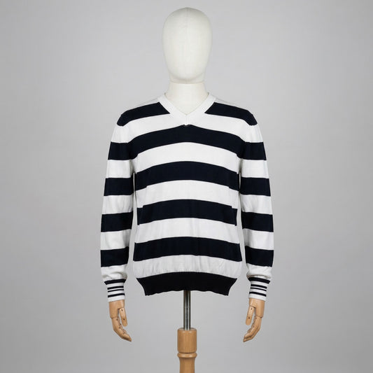 Dolce & Gabbana Maglione Bianco Taglia L Uomo Vintage Retro