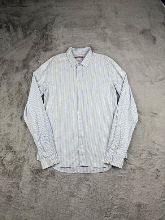 Prada Camicia Bianco Taglia L Uomo Vintage 90s Archive