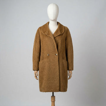 Max Mara Giubbotto Marrone Taglia 42 Donna Vintage Retro