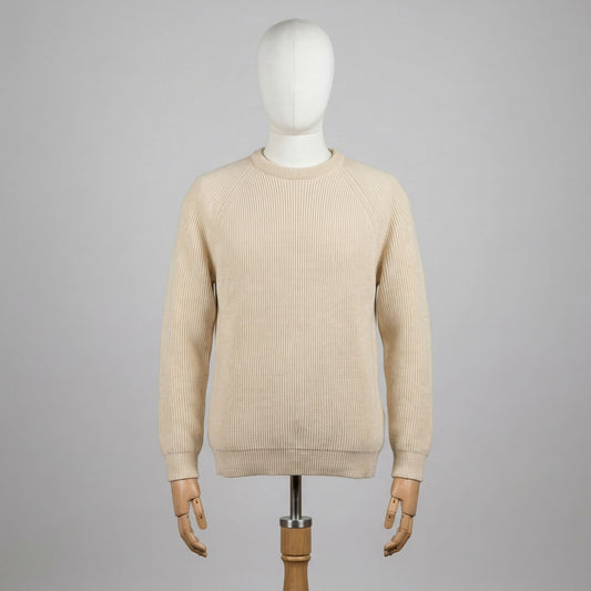 Aquascutum Maglione Panna Taglia XL Uomo Vintage Retro 90s