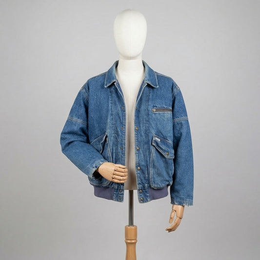 Guess Giacca Blu Taglia XL Uomo Vintage 90s Retro