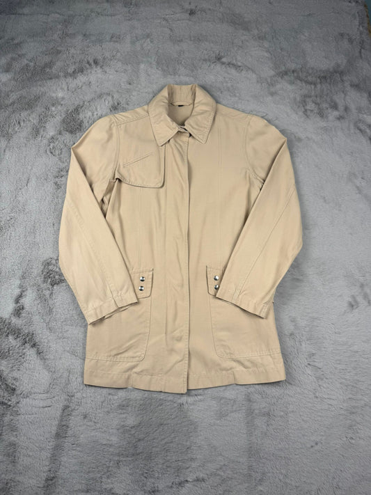 Fay Giacca Beige Taglia S Donna Vintage Retro