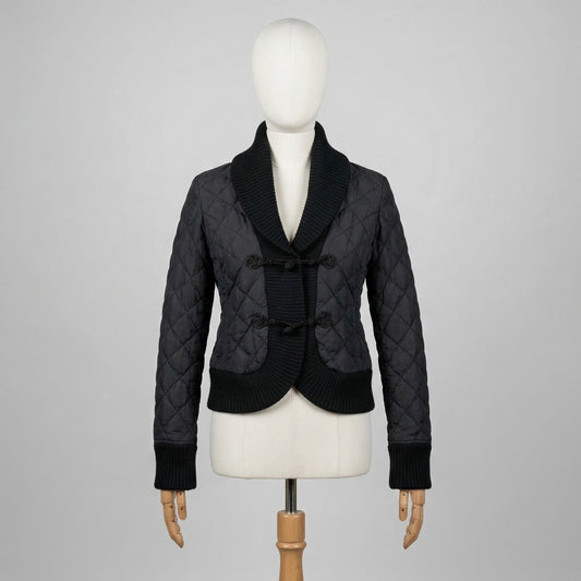 Moncler Giubbotto Nero Taglia M Donna Vintage Streetwear