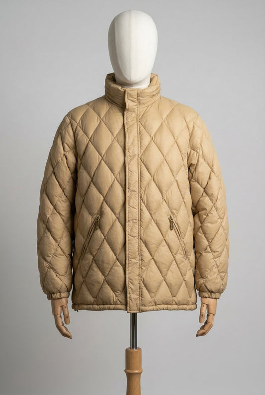 Moncler Giubbotto Beige Taglia XL Uomo Vintage Archive