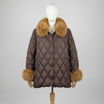 Moncler Giubbotto Marrone Taglia M Donna Vintage Archive