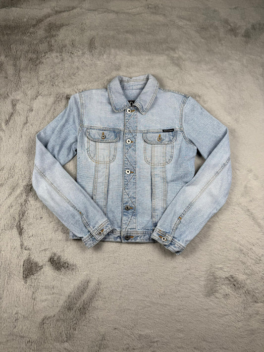 D&G Giacca Azzurro Taglia S Donna Vintage Y2K Retro