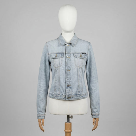 D&G Giacca Azzurro Taglia S Donna Vintage Y2K Retro