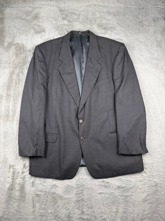 Valentino Giacca Grigio Taglia 58 Uomo Vintage Retro Archive