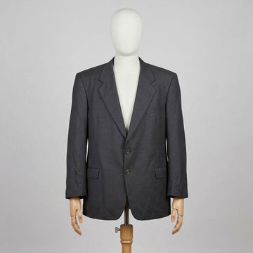 Valentino Giacca Grigio Taglia 58 Uomo Vintage Retro Archive