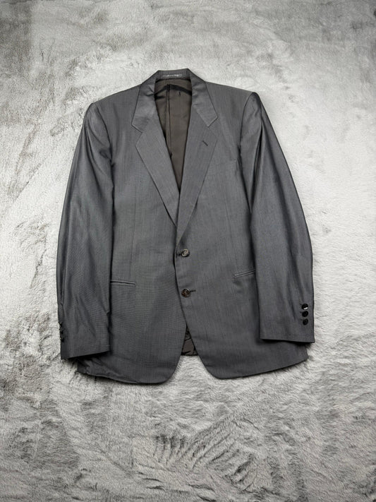 Yves Saint Laurent Giacca Grigio Taglia 52 Uomo Vintage Retro Archive