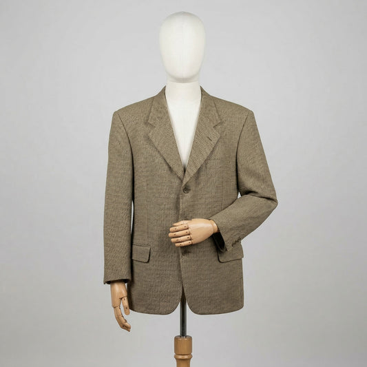 Valentino Garavani Giacca Beige Taglia 52 Uomo Vintage Retro Archive