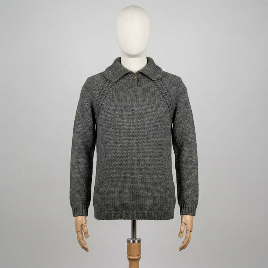 Moncler Maglione Grigio Taglia M Uomo Vintage Streetwear Y2K