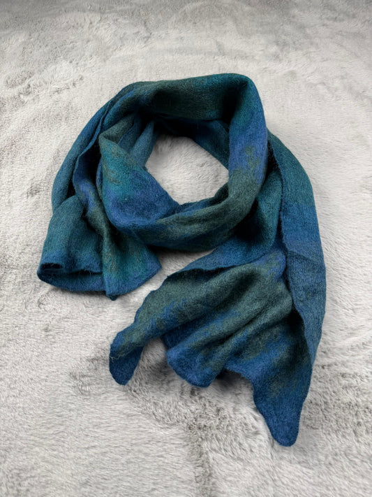 Missoni Sciarpa Blu Uomo Vintage Retro