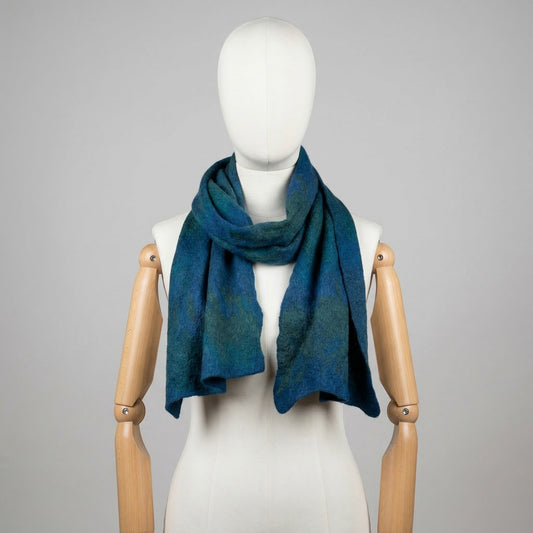 Missoni Sciarpa Blu Uomo Vintage Retro