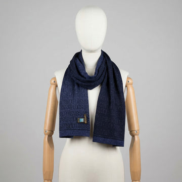 Roberto Cavalli Sciarpa Blu Taglia Unica Donna Vintage Y2K