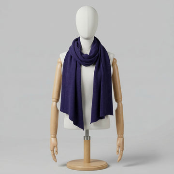 Brunello Cucinelli Sciarpa Viola Donna Vintage Retro