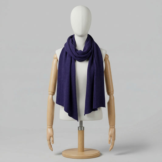Brunello Cucinelli Sciarpa Viola Donna Vintage Retro