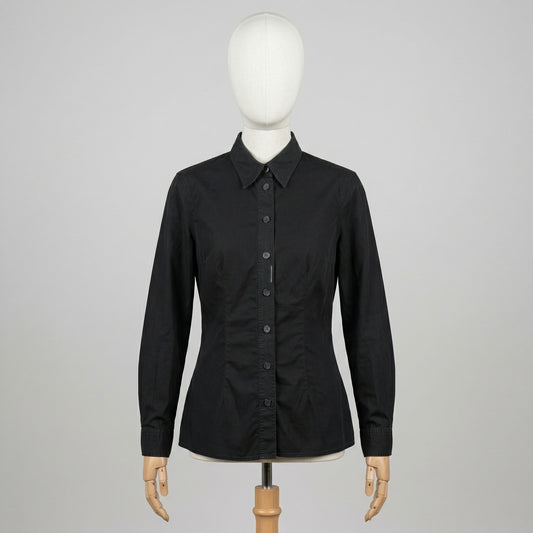 Dolce & Gabbana Camicia Nero Taglia M Donna Vintage Y2K Retro