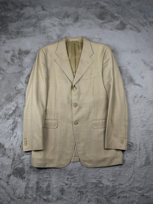 Corneliani Giacca Beige Taglia 48 Uomo Vintage Retro