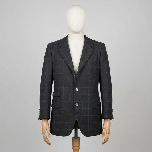 Yves Saint Laurent Giacca Grigio Taglia M Uomo Vintage Retro Archive