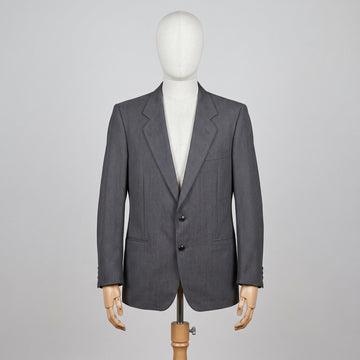 Yves Saint Laurent Giacca Grigio Taglia M Uomo Vintage Retro Archive