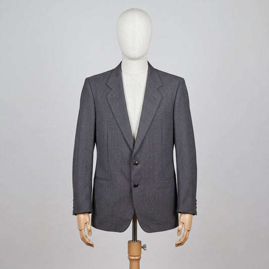 Yves Saint Laurent Giacca Grigio Taglia M Uomo Vintage Retro Archive