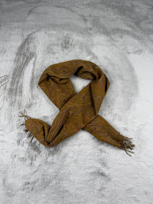 Etrò Milano Sciarpa Cachi Donna Vintage Retro