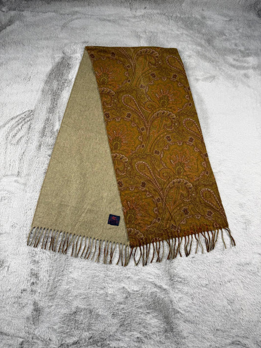 Etrò Milano Sciarpa Cachi Donna Vintage Retro