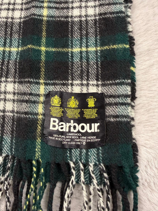 Barbour Sciarpa Nero  Unisex Vintage Retro