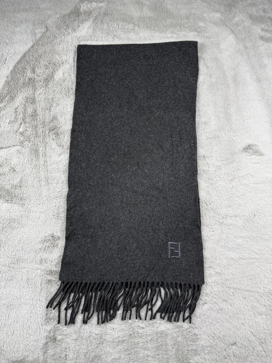Fendi Sciarpa Grigio Taglia Unisex Vintage Retro