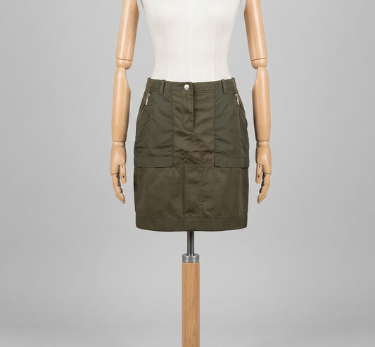 Moncler Gonna Verde Taglia S Donna Vintage Y2K
