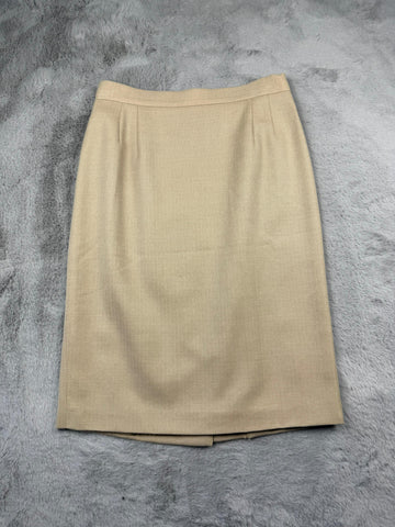 Miss V Valentino Gonna Beige Taglia M Donna Vintage Y2K Retro