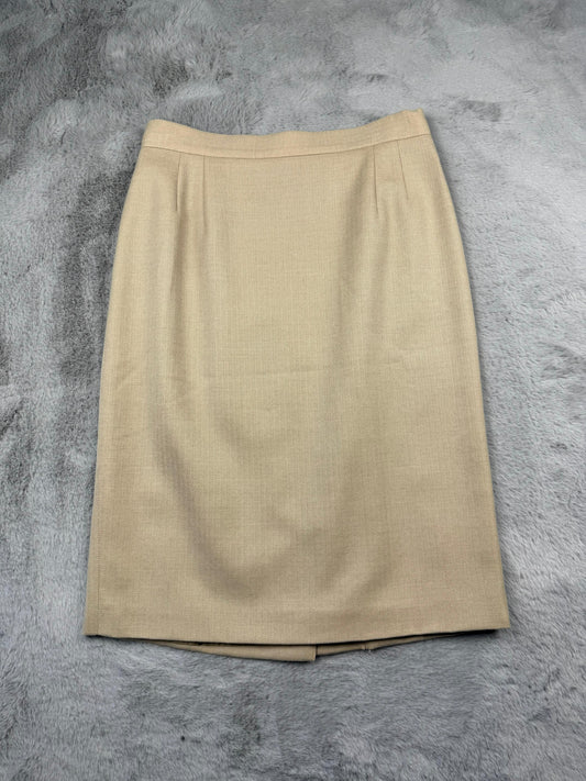 Miss V Valentino Gonna Beige Taglia M Donna Vintage Y2K Retro