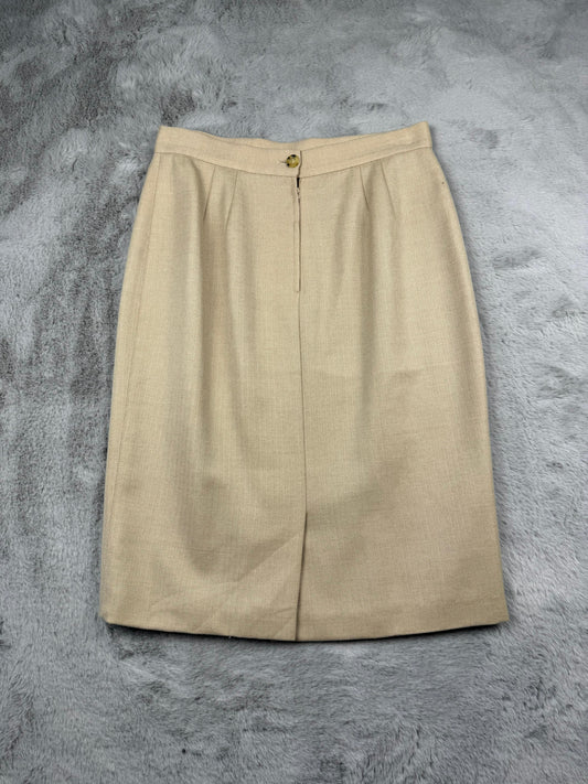 Miss V Valentino Gonna Beige Taglia M Donna Vintage Y2K Retro