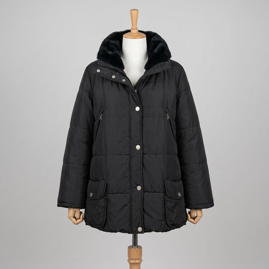 InTrend Giubbotto Nero Taglia M Donna Vintage Y2K