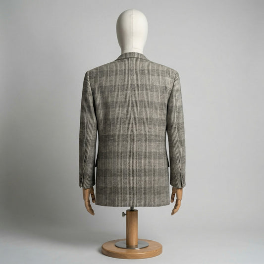 Valentino Blazer Righe Beige Nero L Vintage 90s